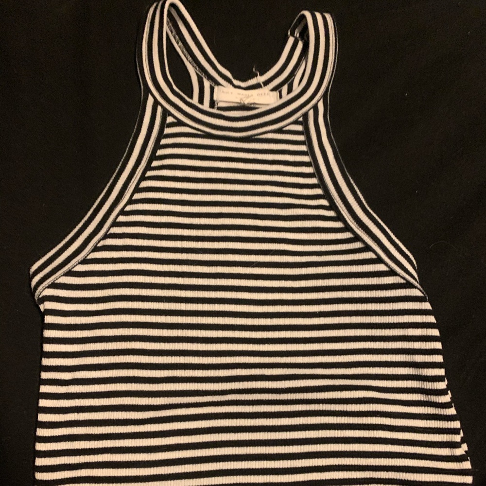 Black and White Striped Cami